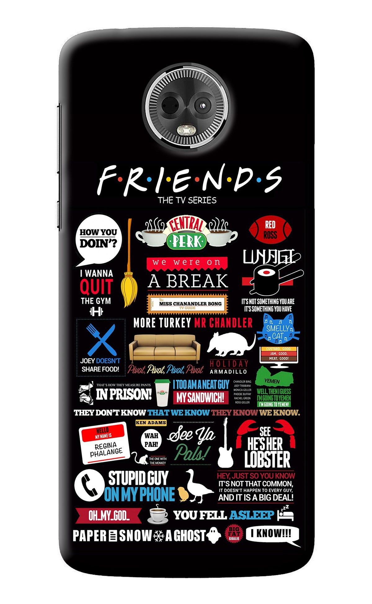 FRIENDS Moto E5 Plus Back Cover