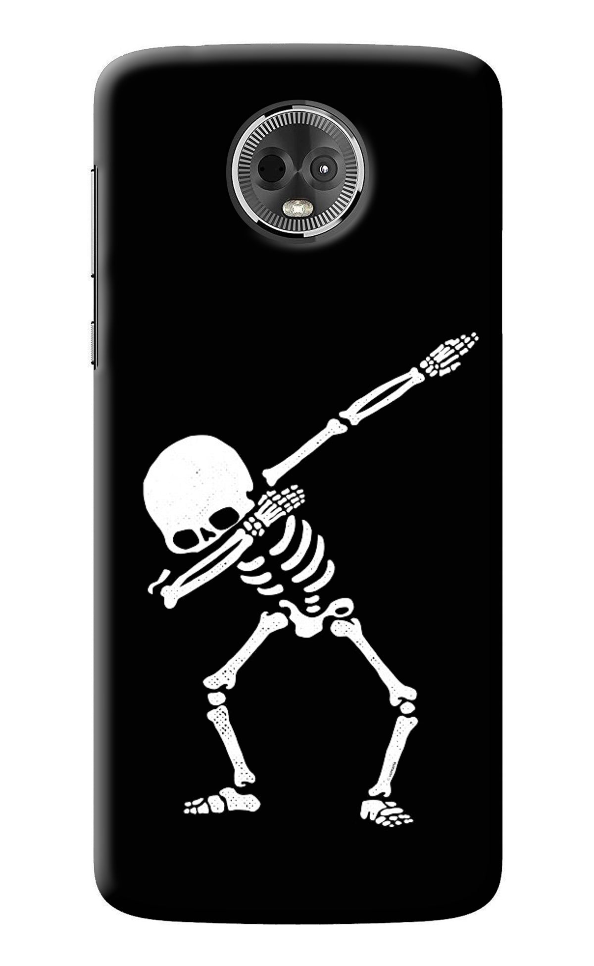 Dabbing Skeleton Art Moto E5 Plus Back Cover