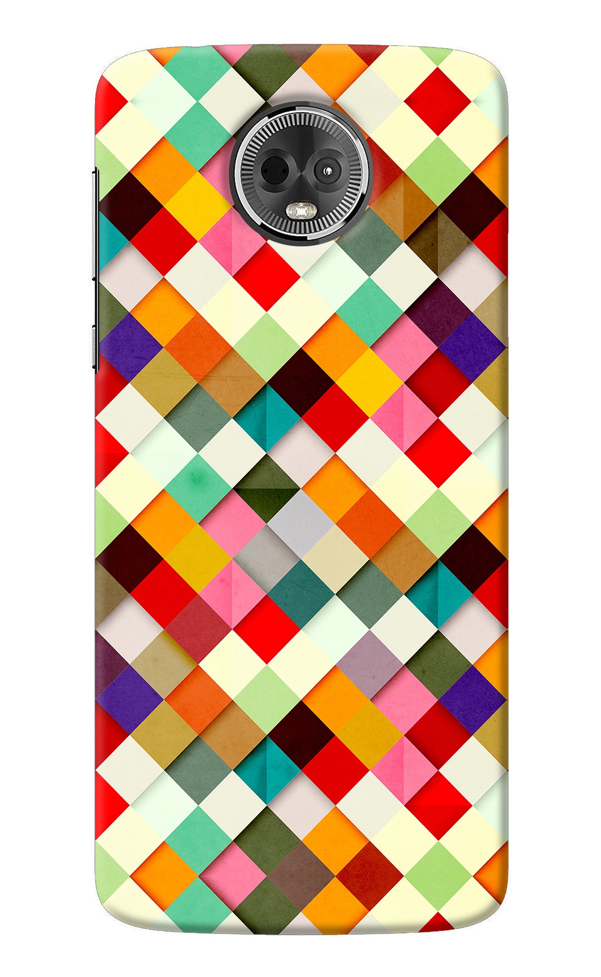 Geometric Abstract Colorful Moto E5 Plus Back Cover