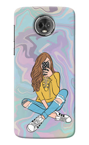 Selfie Girl Moto E5 Plus Back Cover
