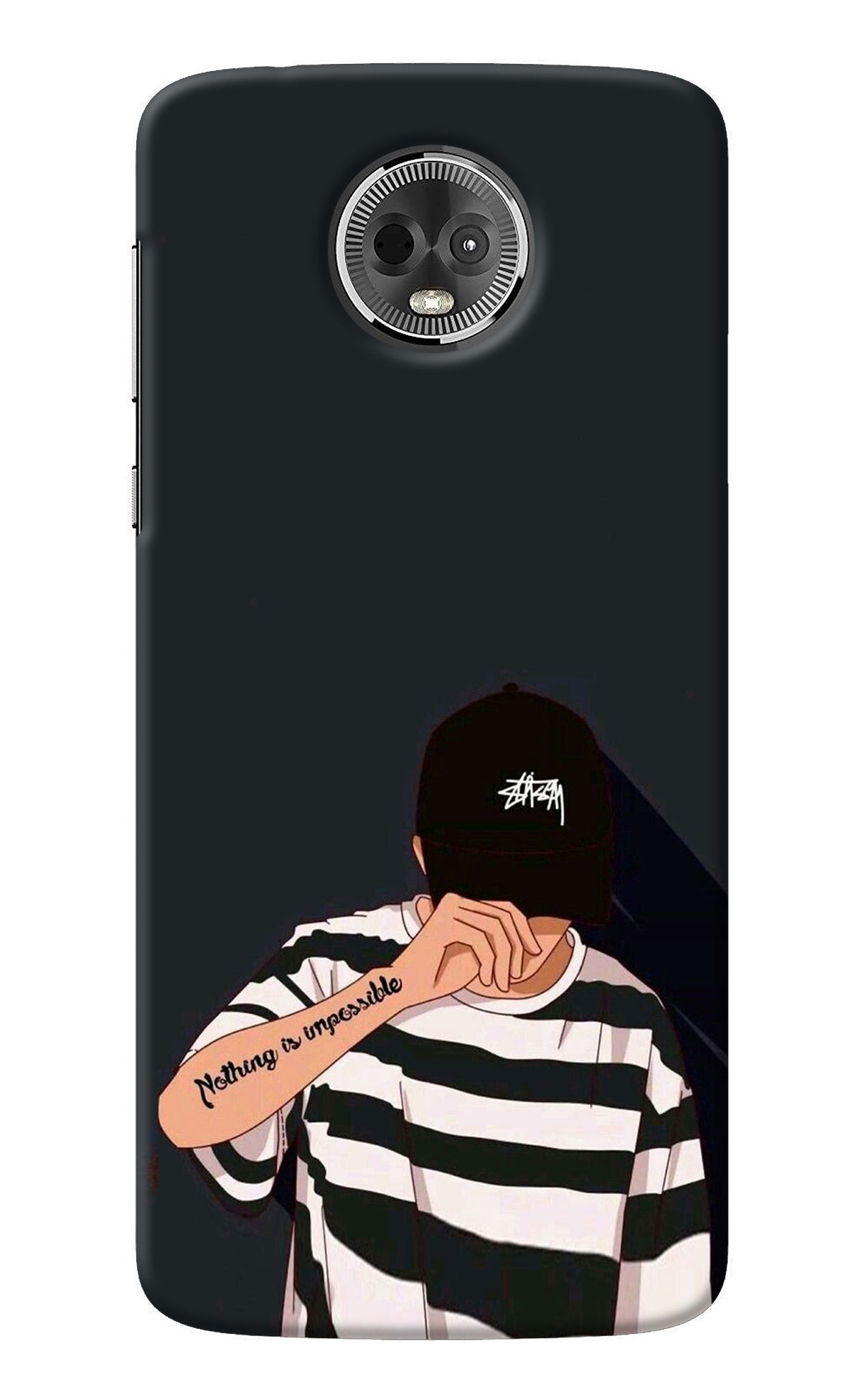 Aesthetic Boy Moto E5 Plus Back Cover