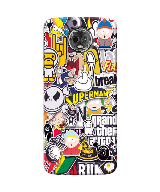 Sticker Bomb Moto E5 Plus Back Cover