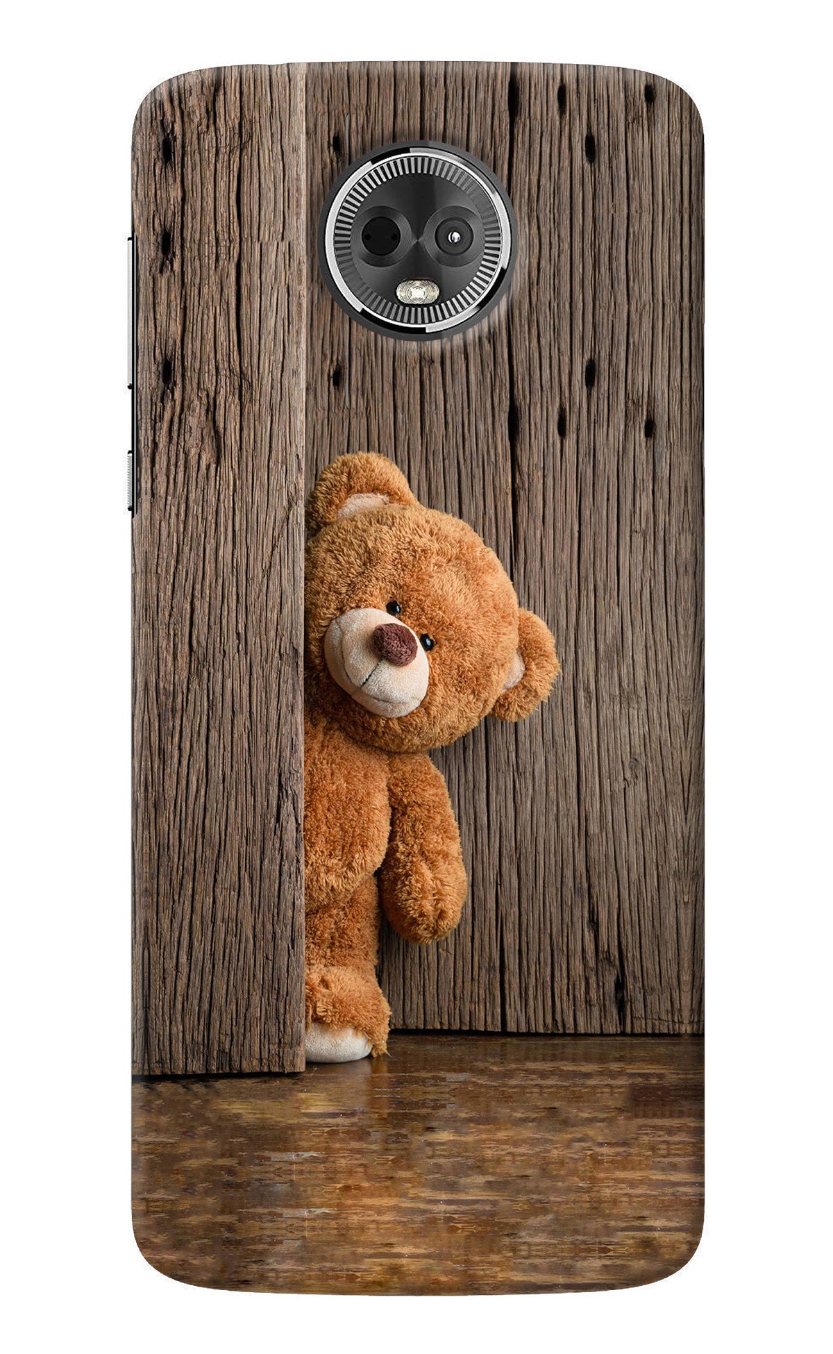 Teddy Wooden Moto E5 Plus Back Cover