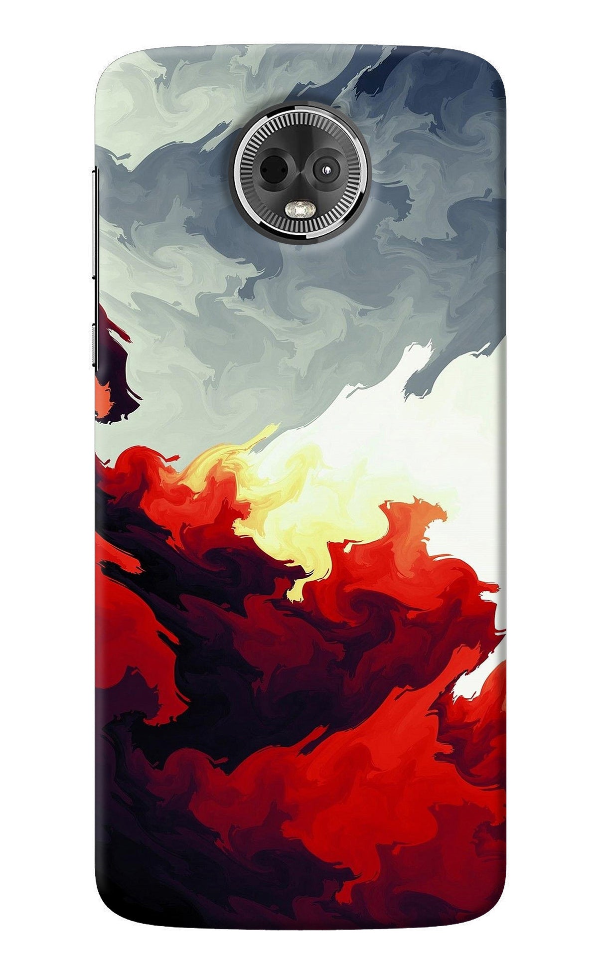 Fire Cloud Moto E5 Plus Back Cover