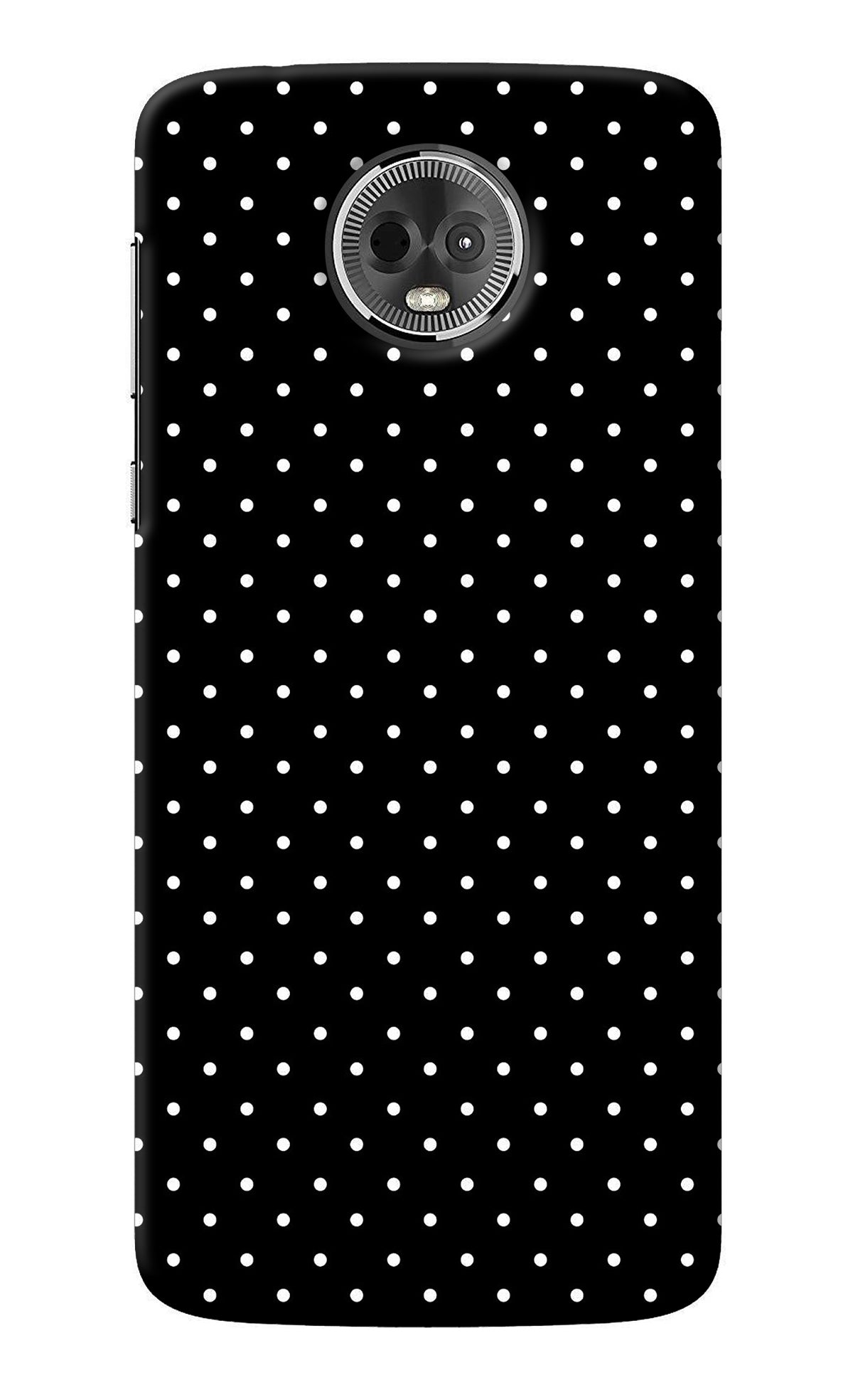 White Dots Moto E5 Plus Back Cover