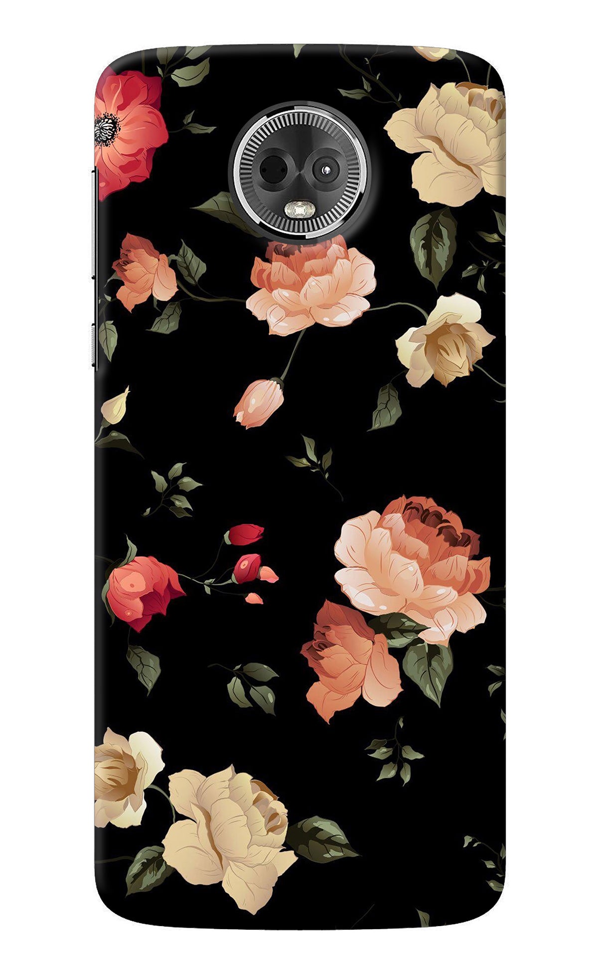 Flowers Moto E5 Plus Back Cover