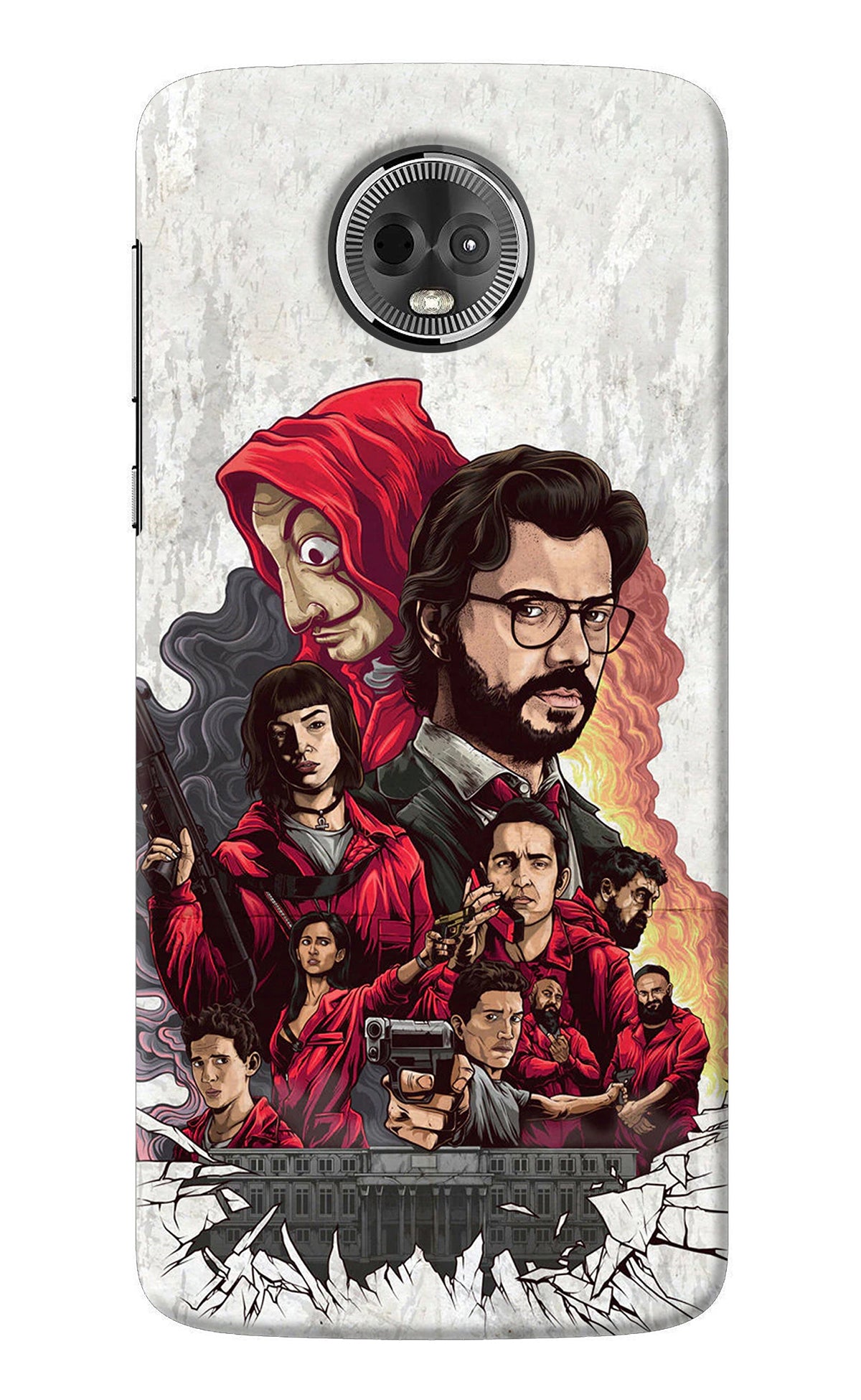 Money Heist Artwork Moto E5 Plus Back Cover