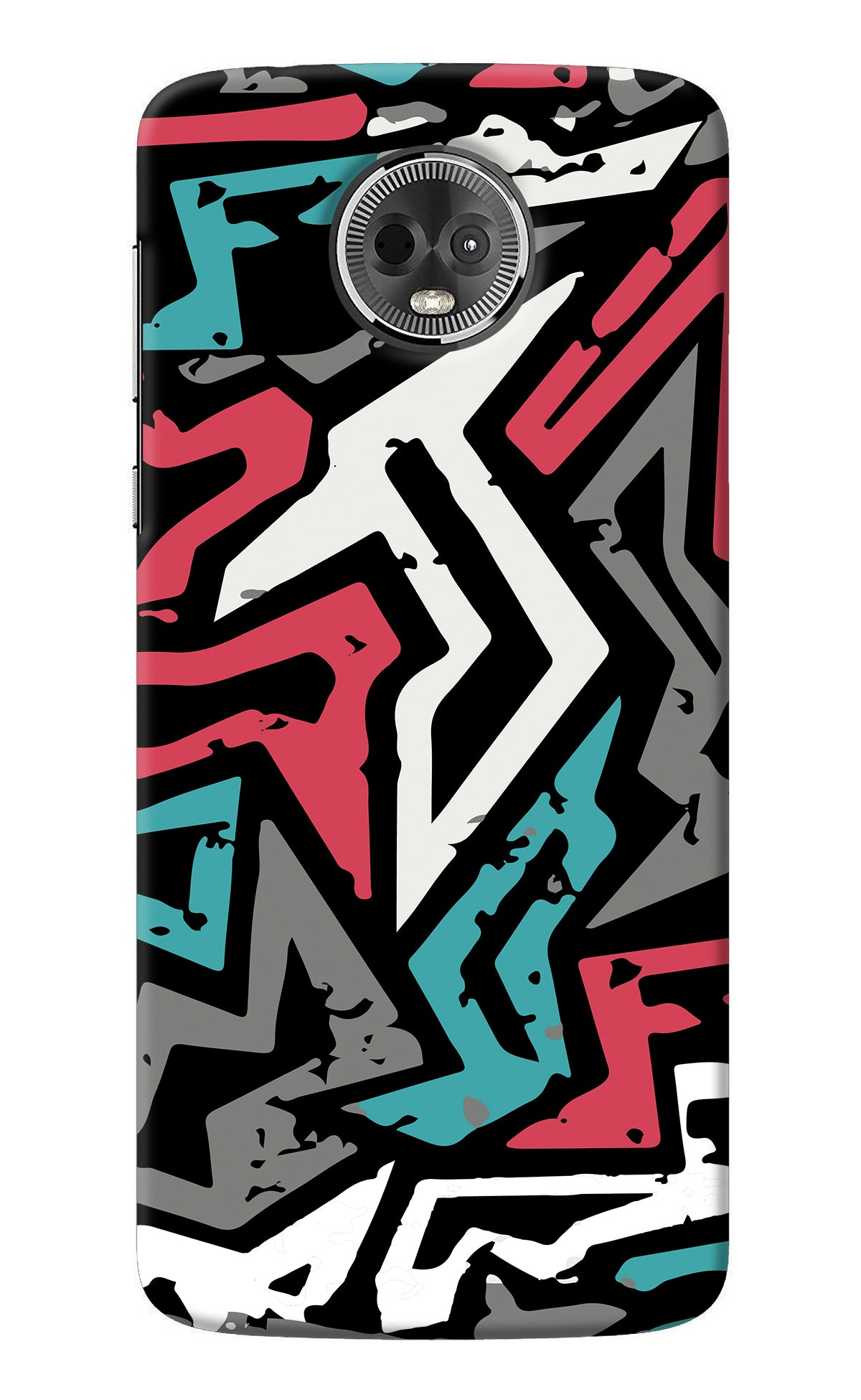 Geometric Graffiti Moto E5 Plus Back Cover