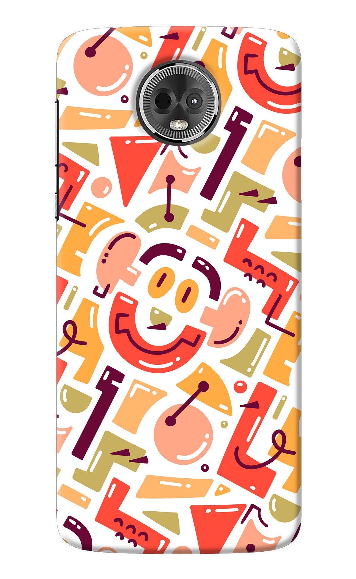 Doodle Pattern Moto E5 Plus Back Cover