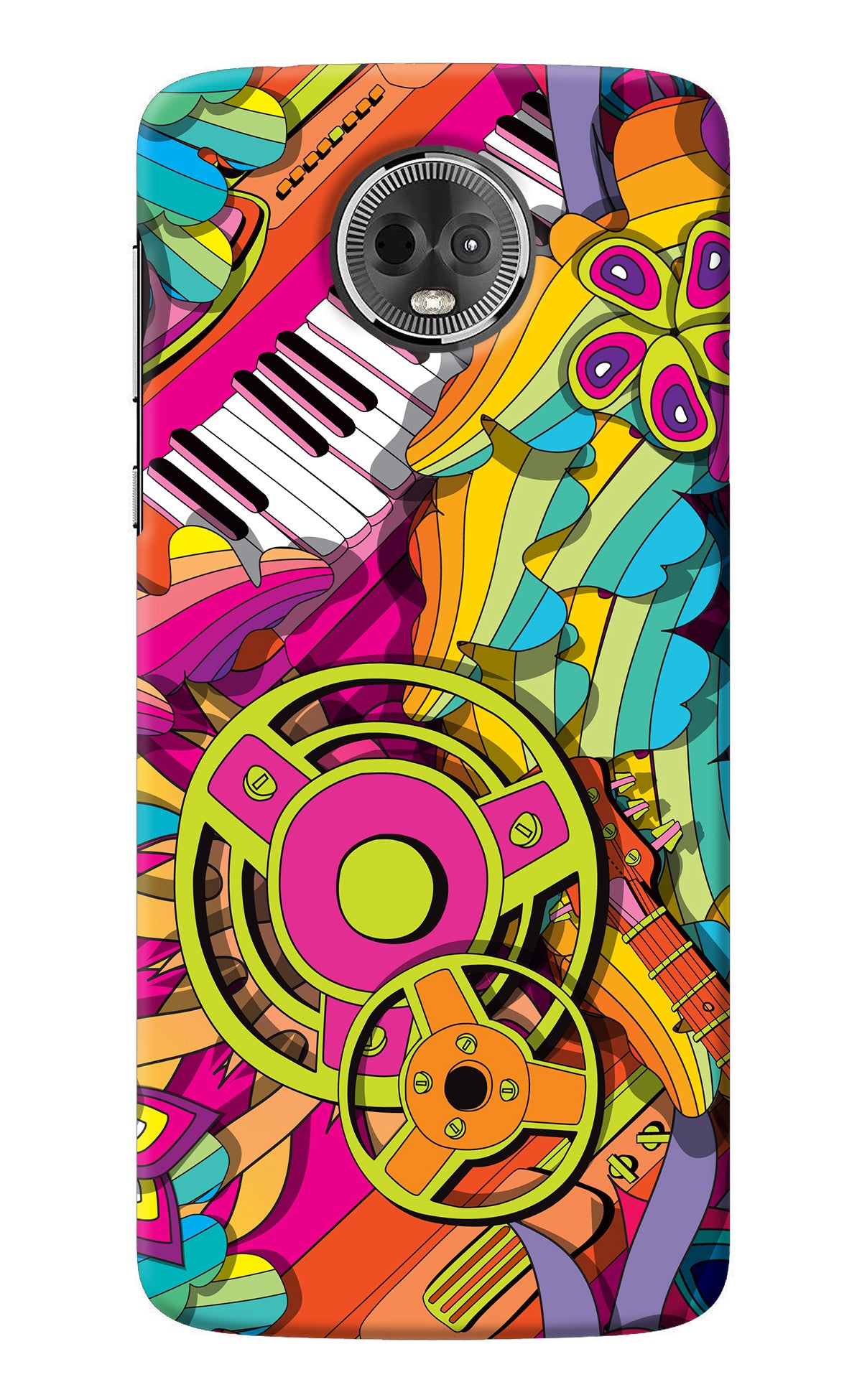 Music Doodle Moto E5 Plus Back Cover