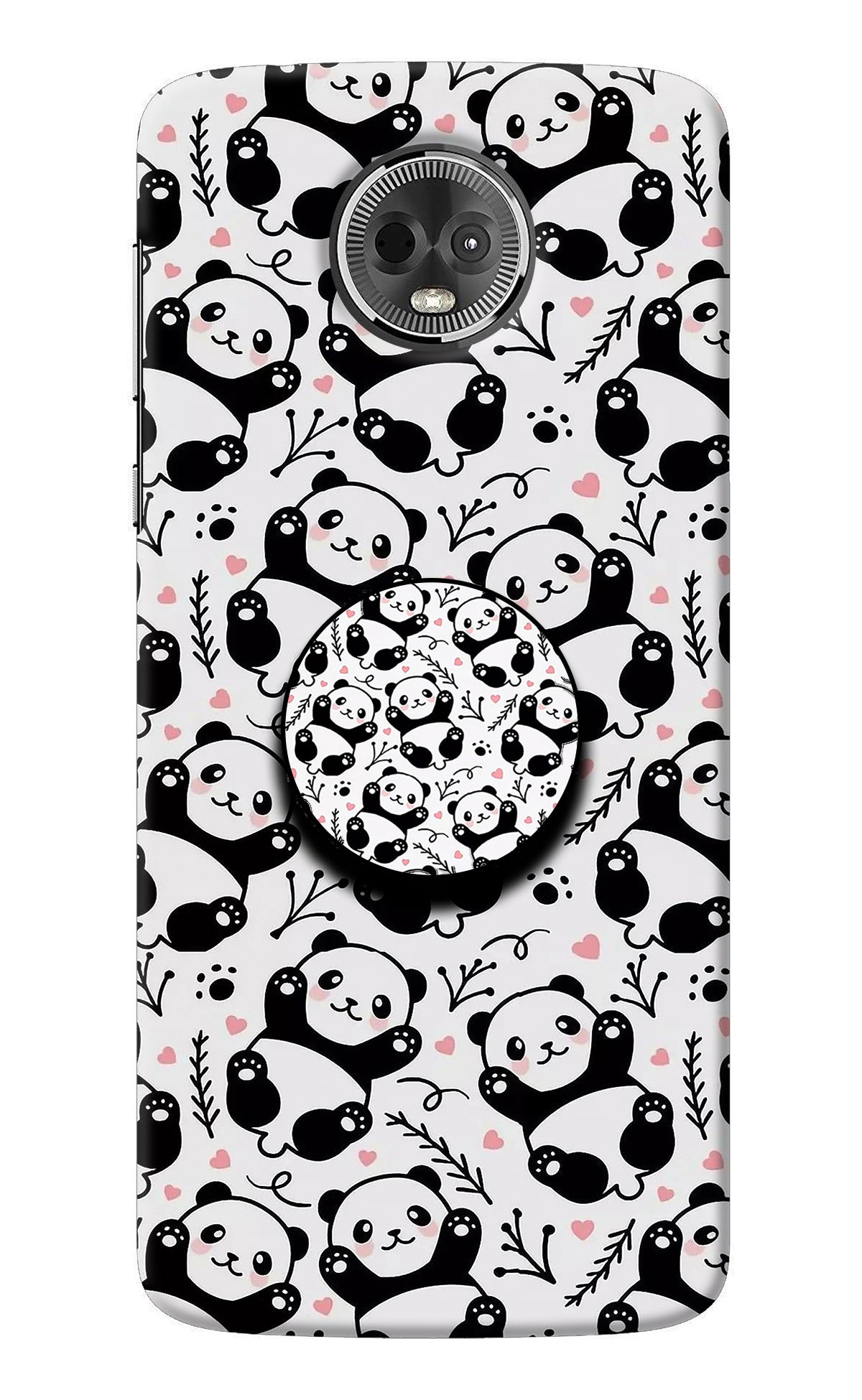 Cute Panda Moto E5 Plus Pop Case