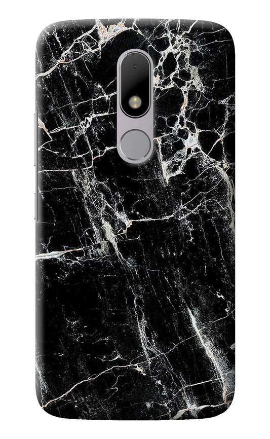 Black Marble Texture Moto M Back Cover