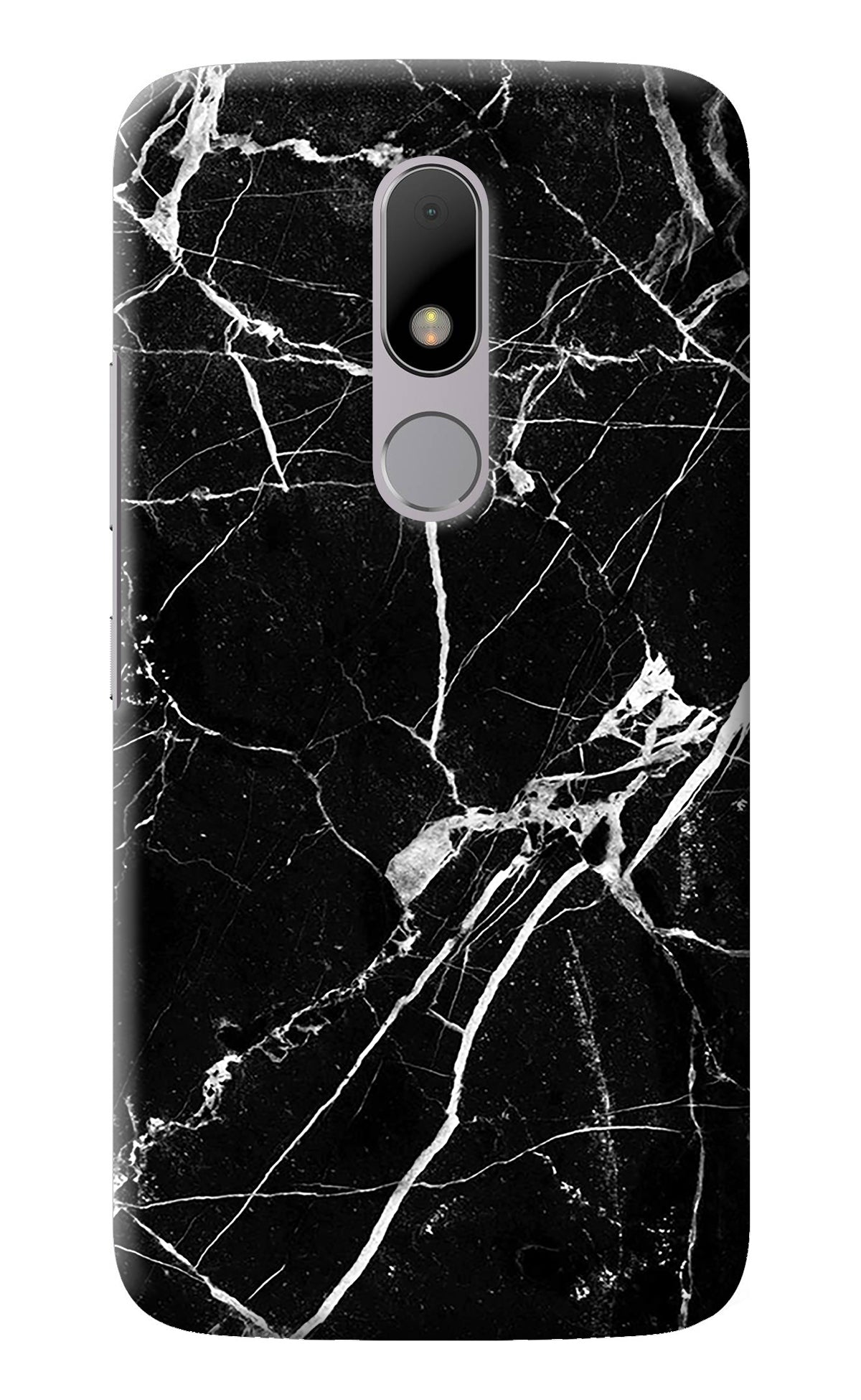 Black Marble Pattern Moto M Back Cover