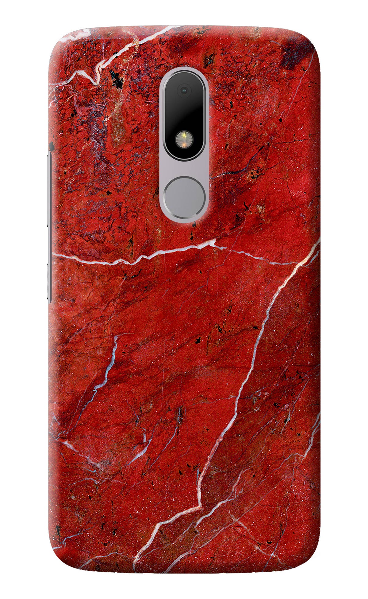 Red Marble Design Moto M Back Cover