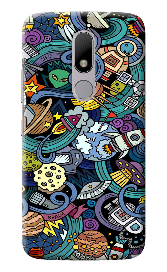 Space Abstract Moto M Back Cover