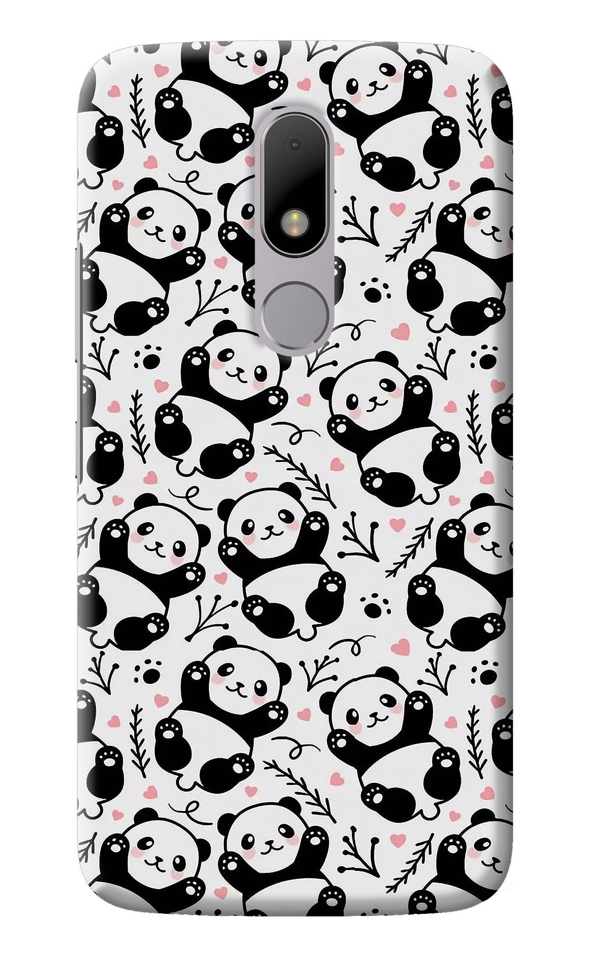 Cute Panda Moto M Back Cover