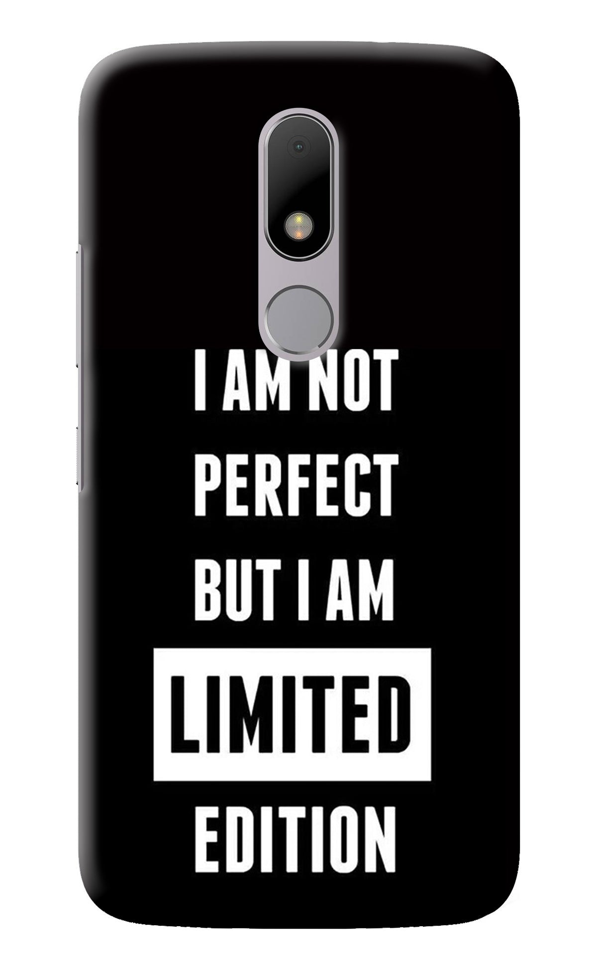 I Am Not Perfect But I Am Limited Edition Moto M Back Cover