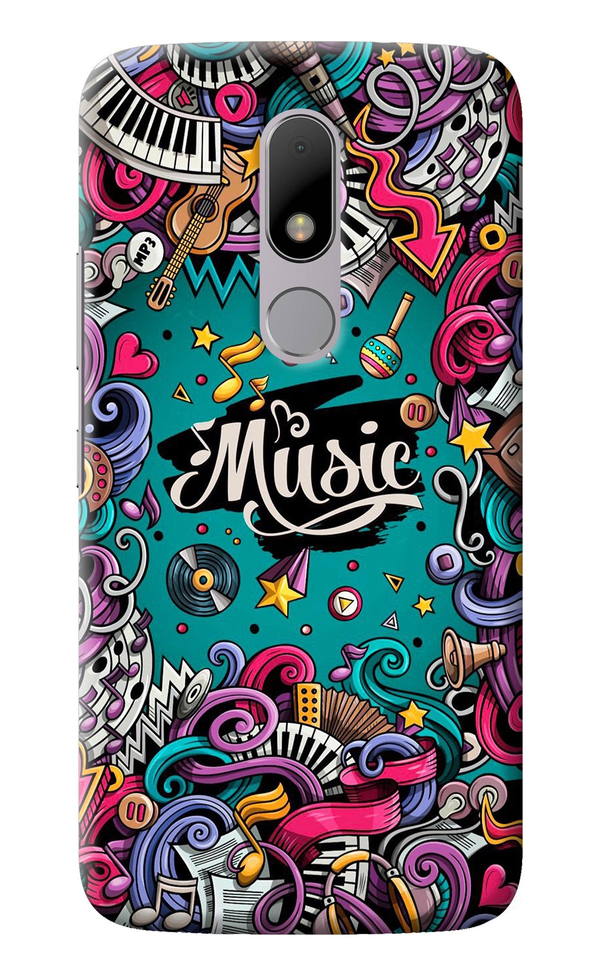 Music Graffiti Moto M Back Cover