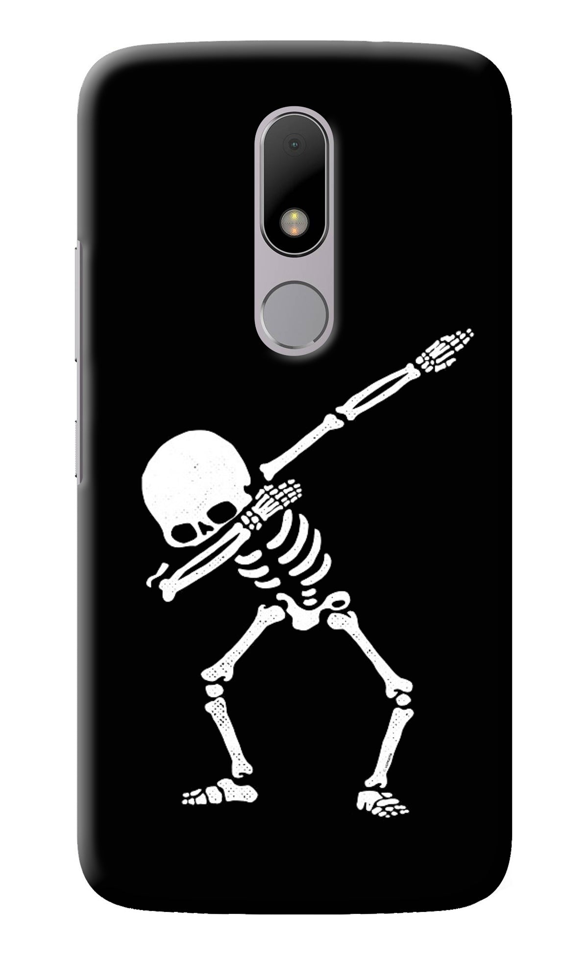 Dabbing Skeleton Art Moto M Back Cover