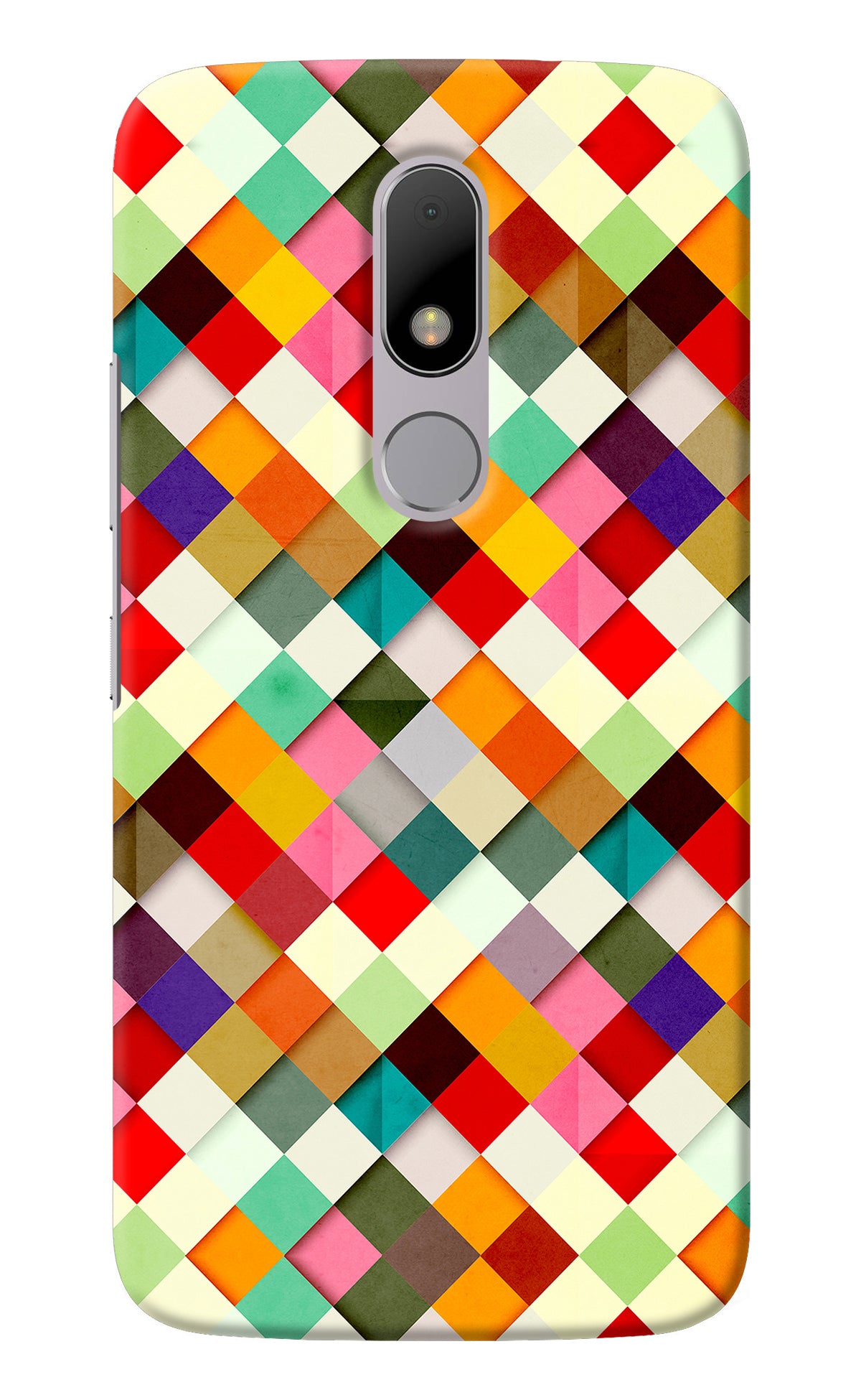 Geometric Abstract Colorful Moto M Back Cover