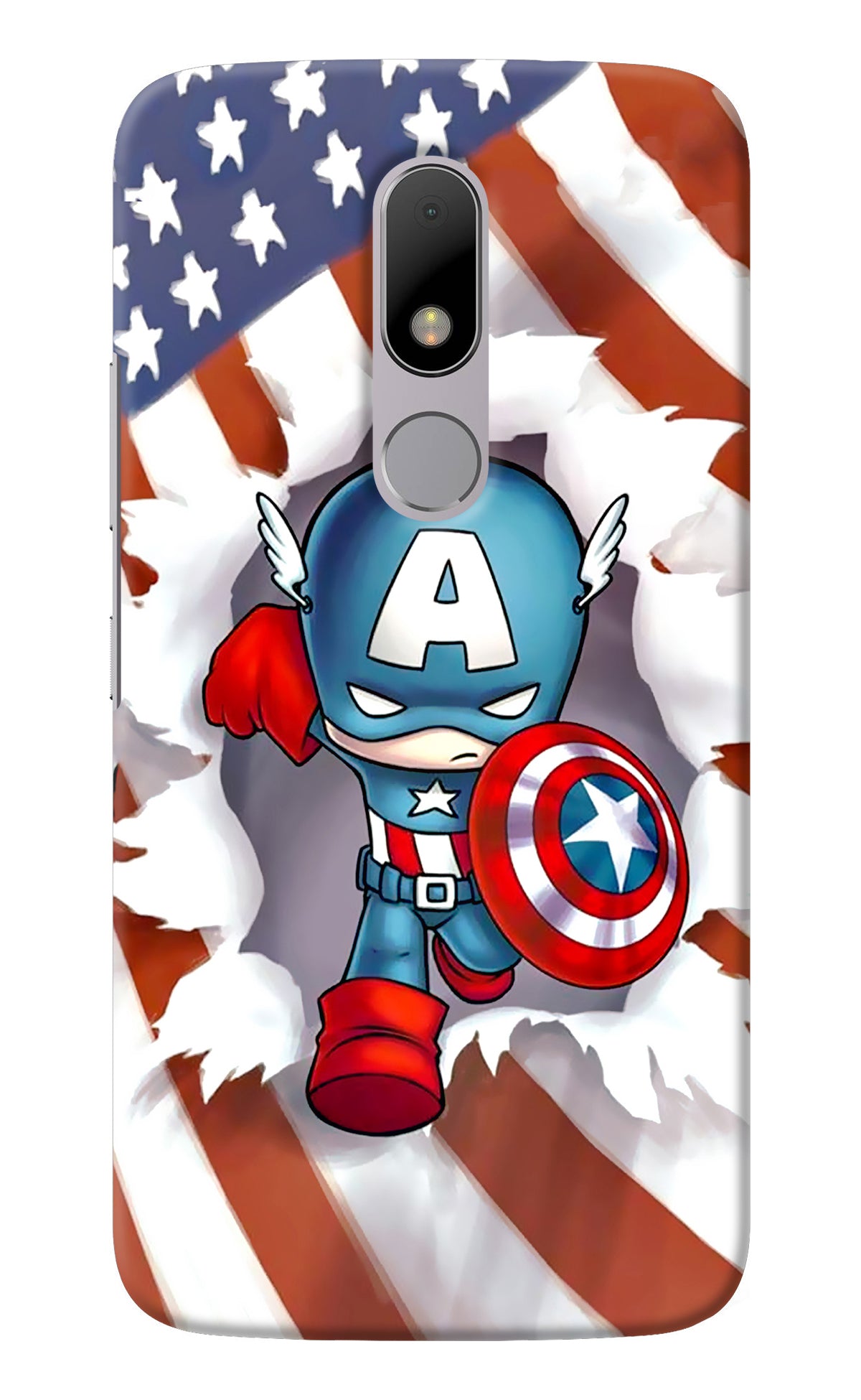 Captain America Moto M Back Cover