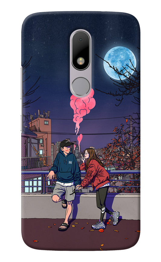 Chilling Couple Moto M Back Cover