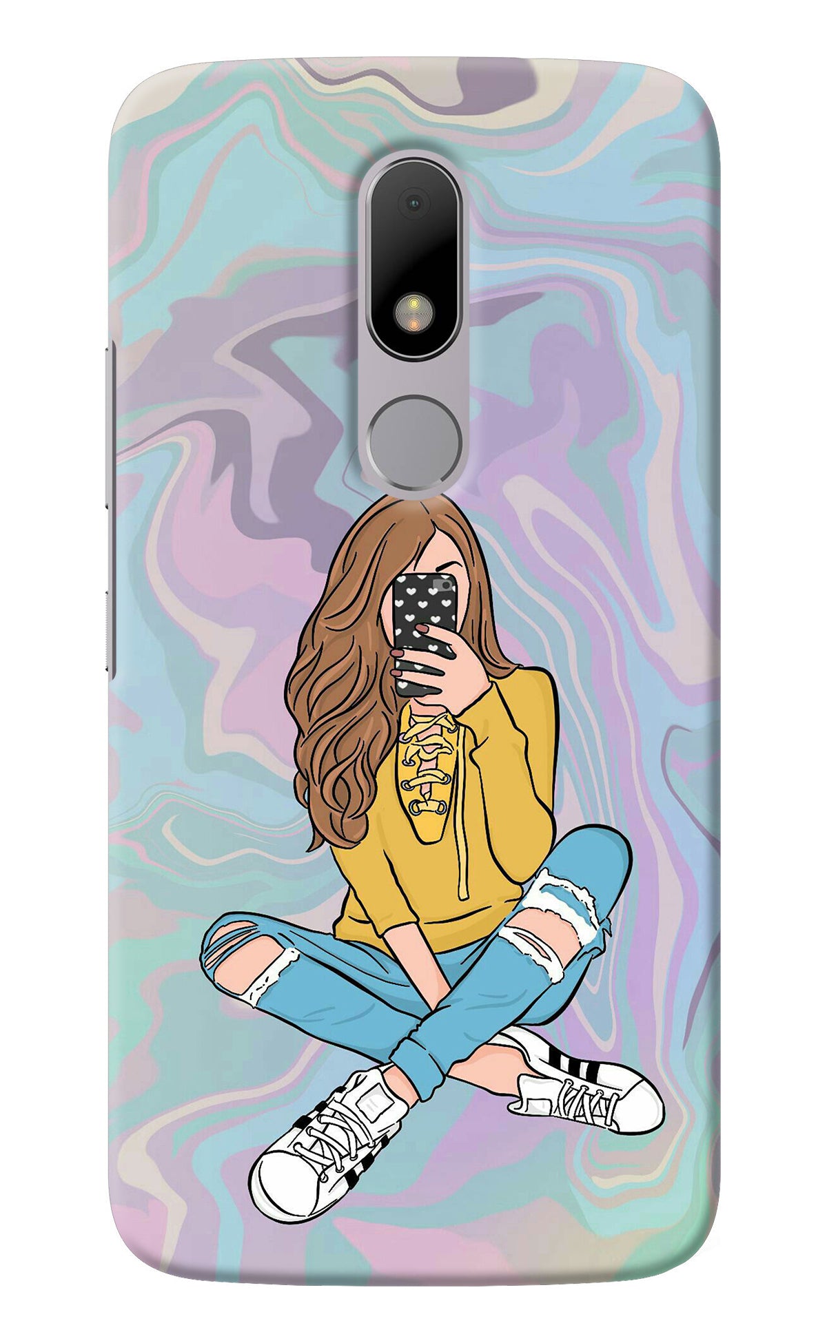 Selfie Girl Moto M Back Cover