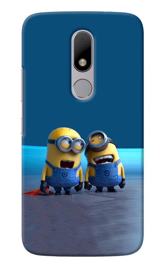 Minion Laughing Moto M Back Cover
