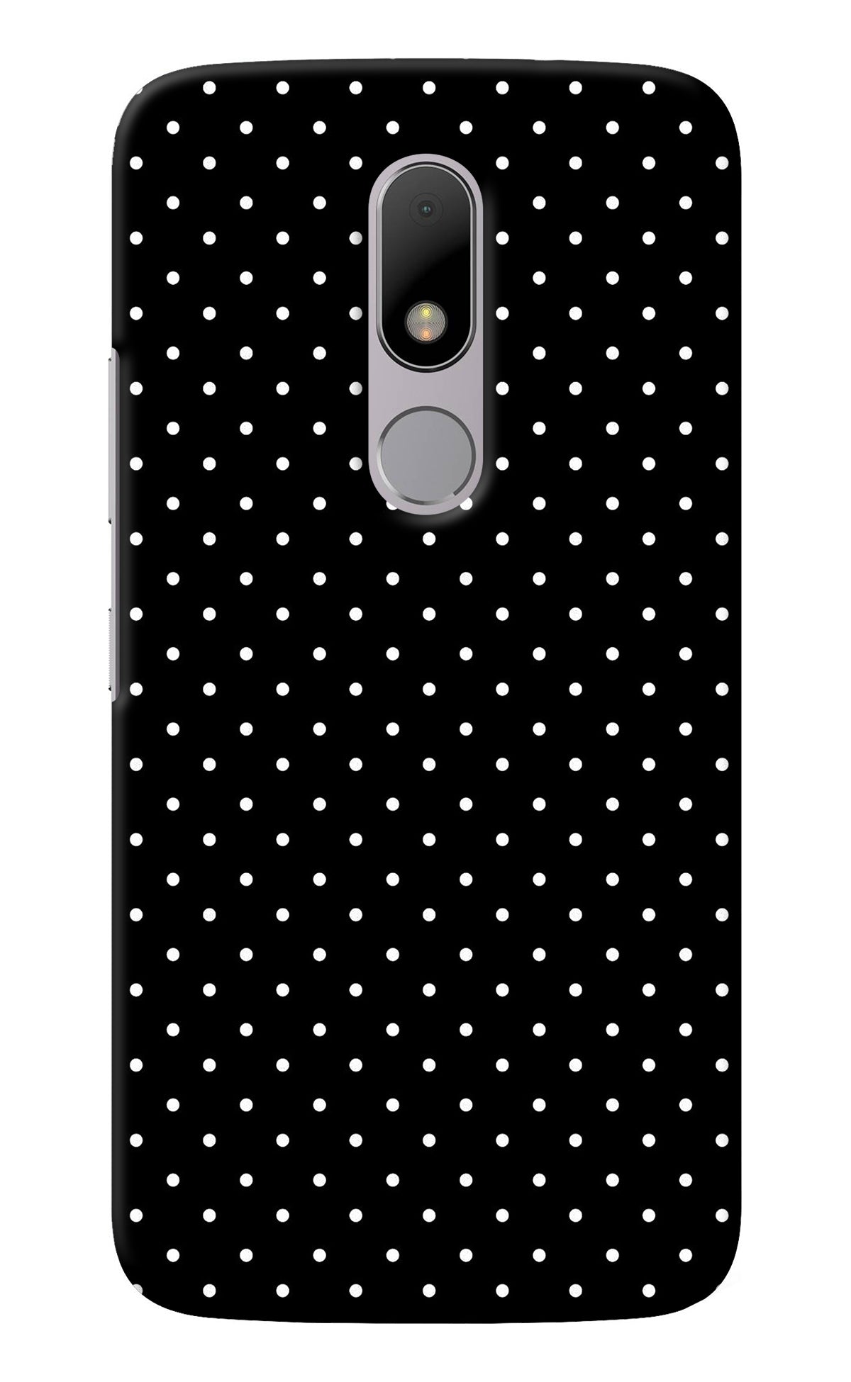 White Dots Moto M Back Cover