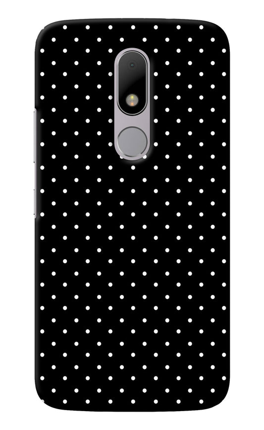 White Dots Moto M Back Cover