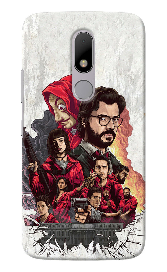 Money Heist Artwork Moto M Back Cover