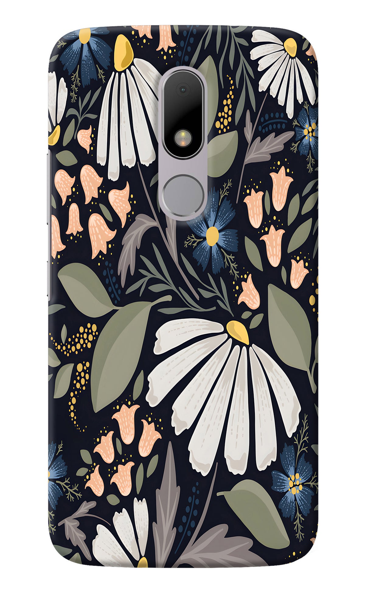 Flowers Art Moto M Back Cover