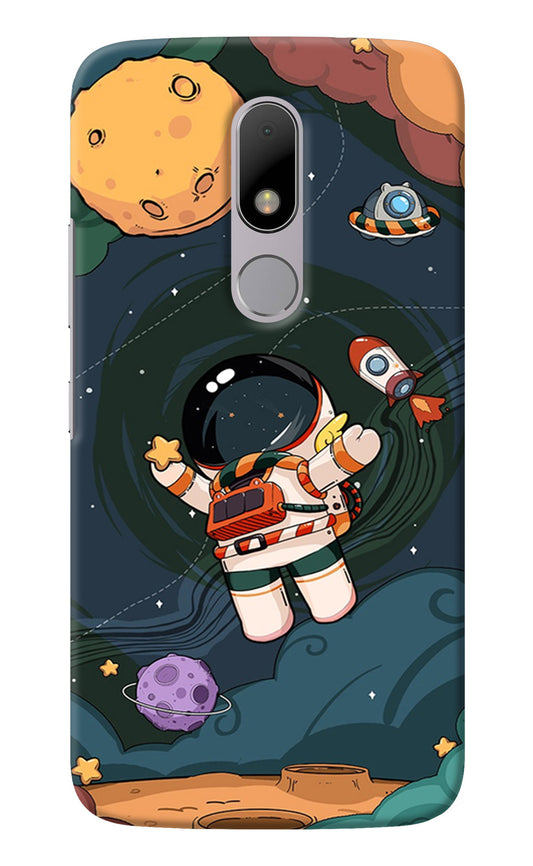 Cartoon Astronaut Moto M Back Cover