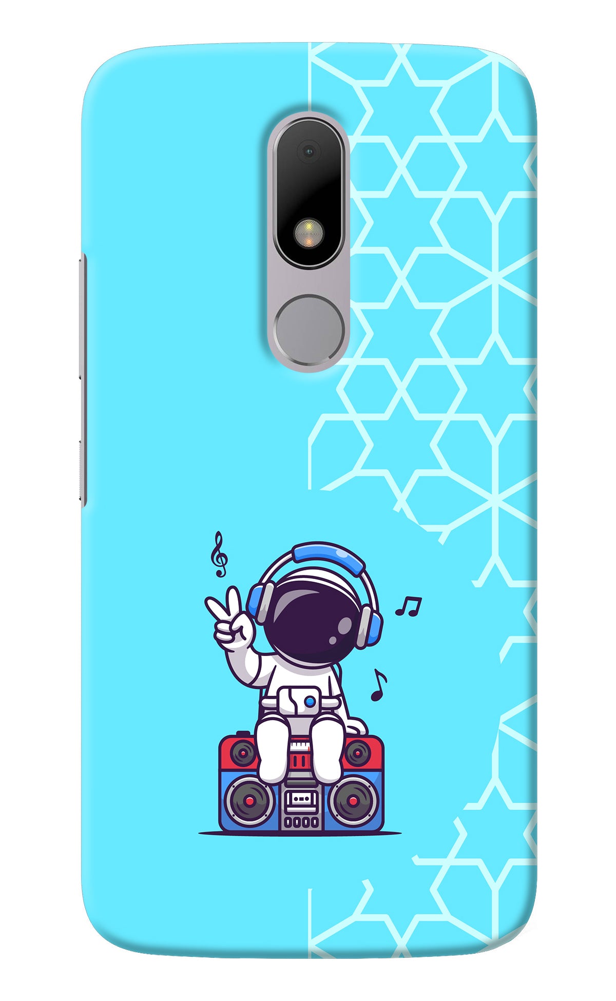 Cute Astronaut Chilling Moto M Back Cover