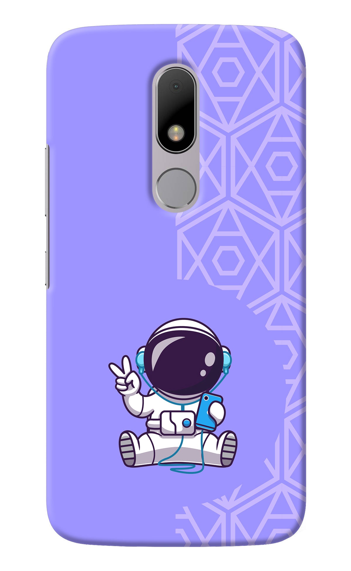 Cute Astronaut Chilling Moto M Back Cover