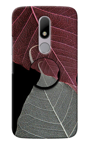 Leaf Pattern Moto M Pop Case