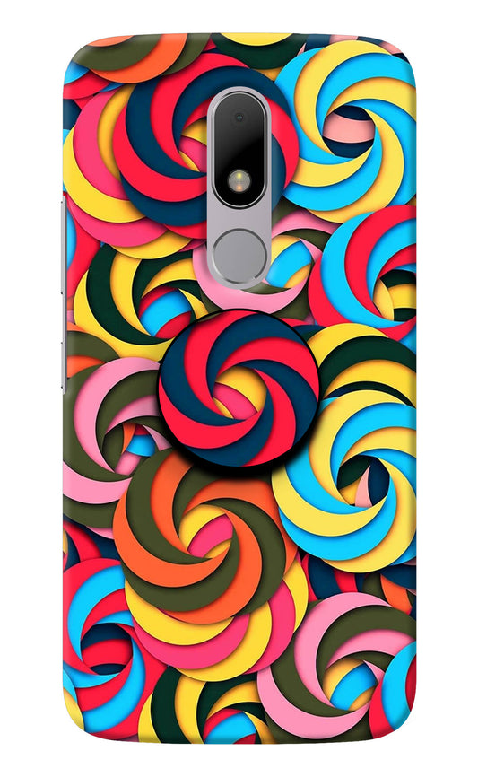 Spiral Pattern Moto M Pop Case