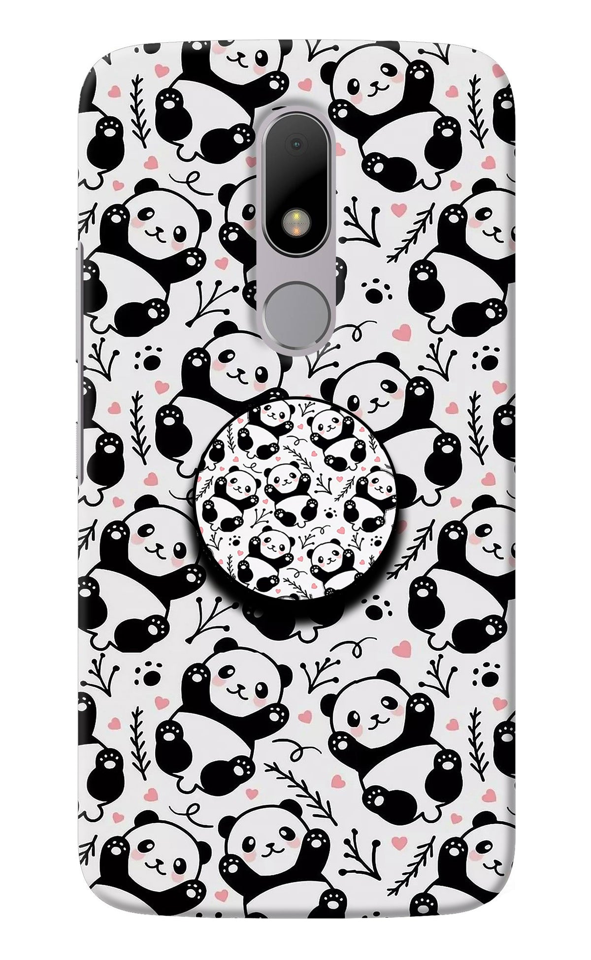Cute Panda Moto M Pop Case