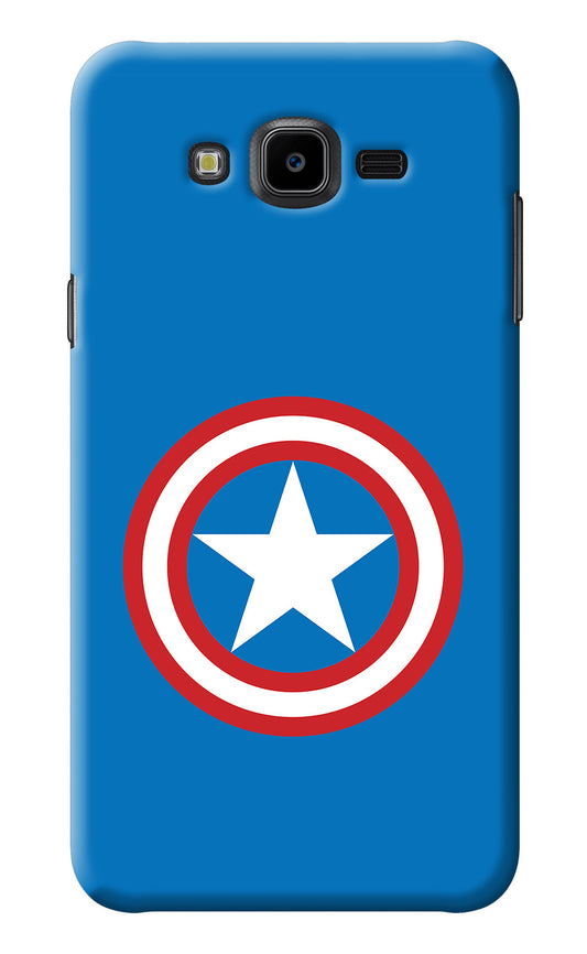 Captain America Logo Samsung J7 Nxt Back Cover