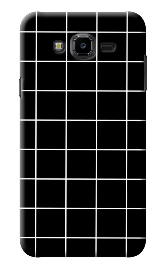 White Grid Samsung J7 Nxt Back Cover