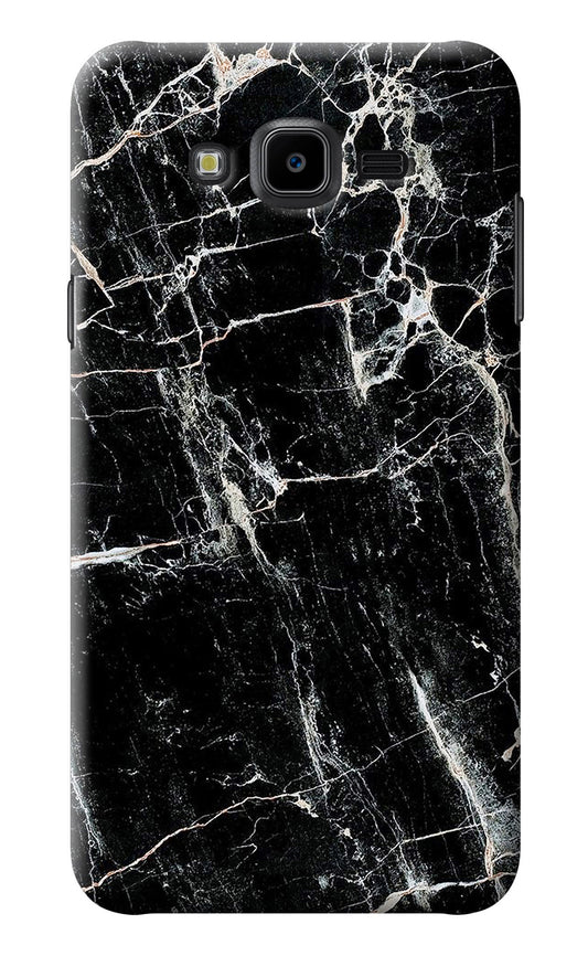 Black Marble Texture Samsung J7 Nxt Back Cover