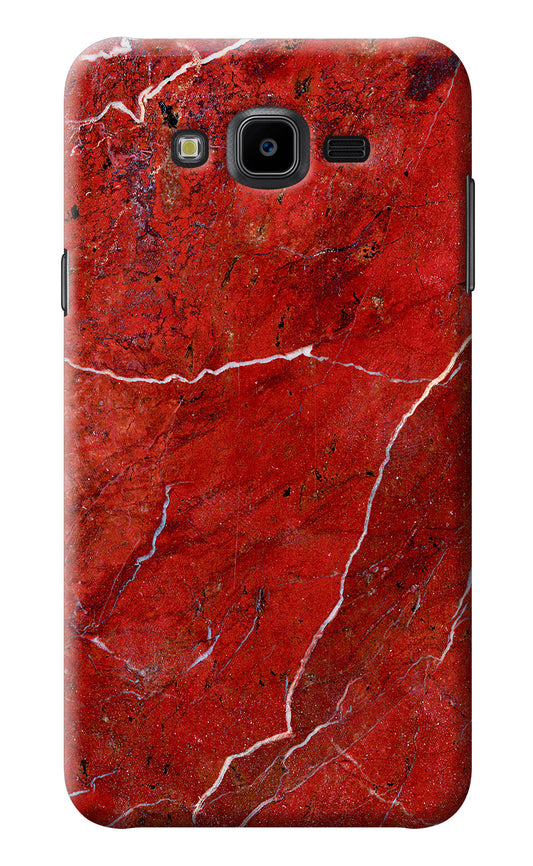 Red Marble Design Samsung J7 Nxt Back Cover