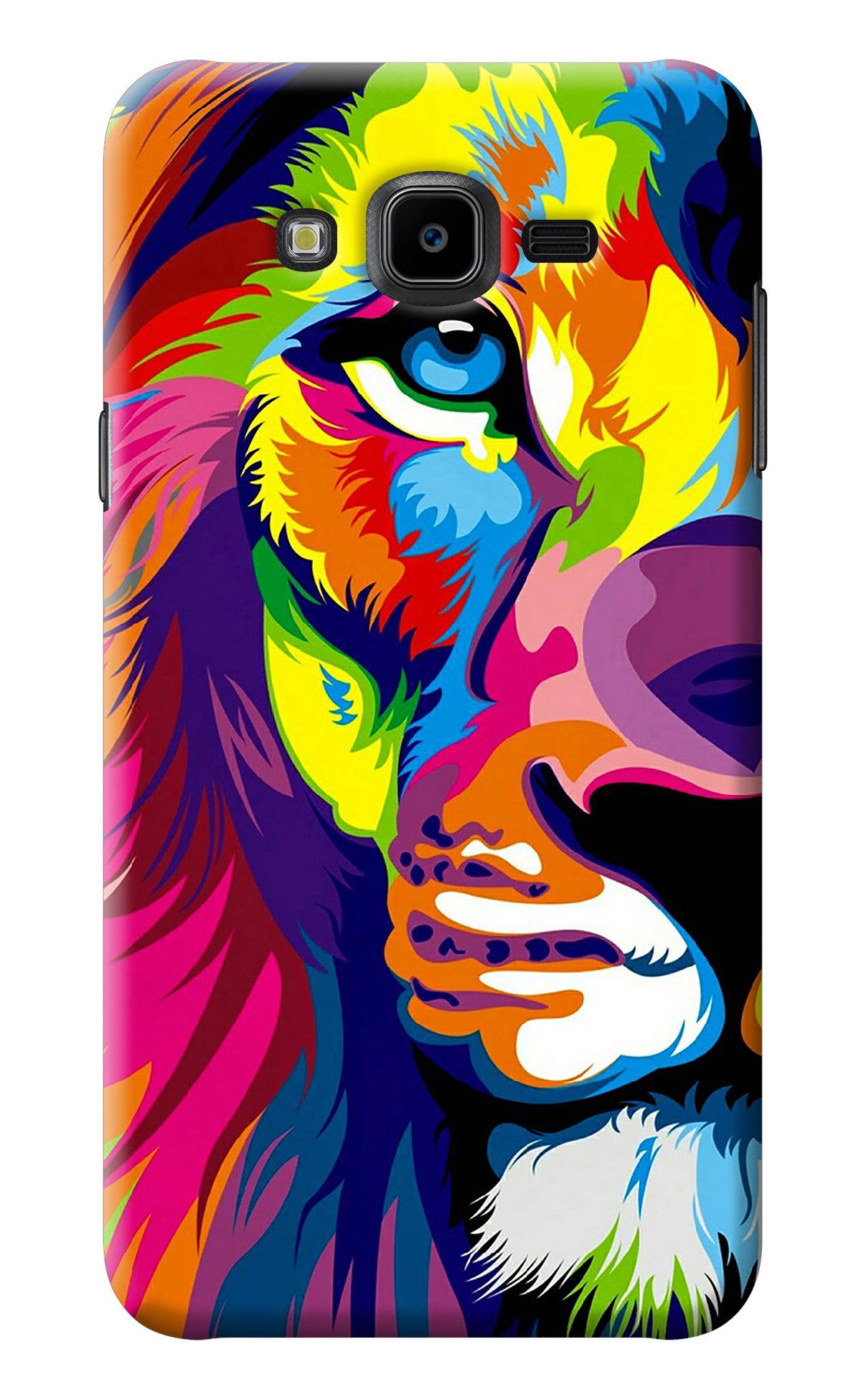 Lion Half Face Samsung J7 Nxt Back Cover