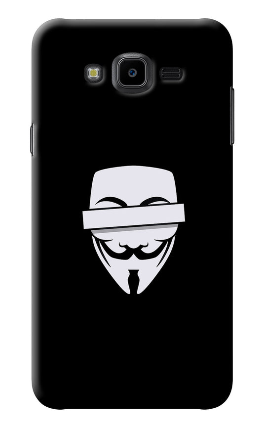 Anonymous Face Samsung J7 Nxt Back Cover