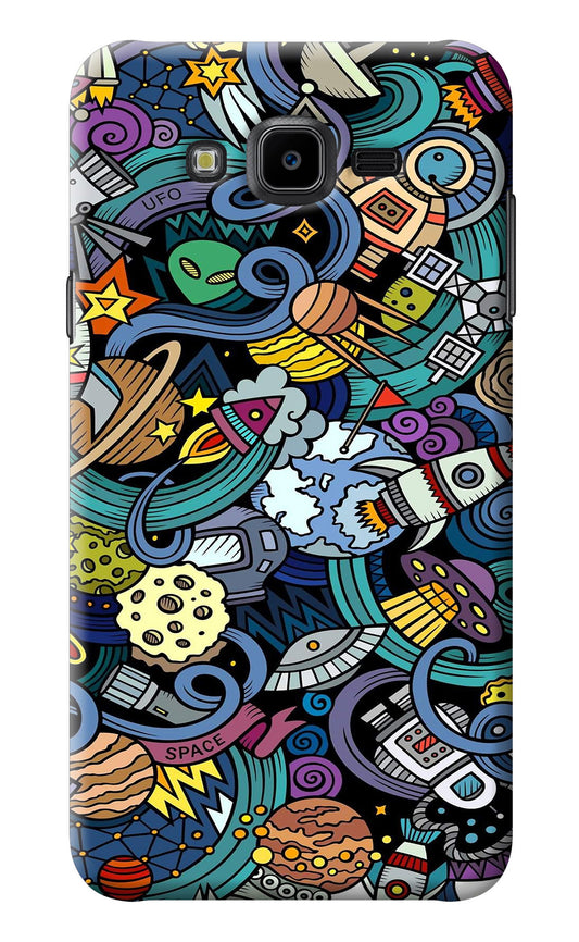 Space Abstract Samsung J7 Nxt Back Cover
