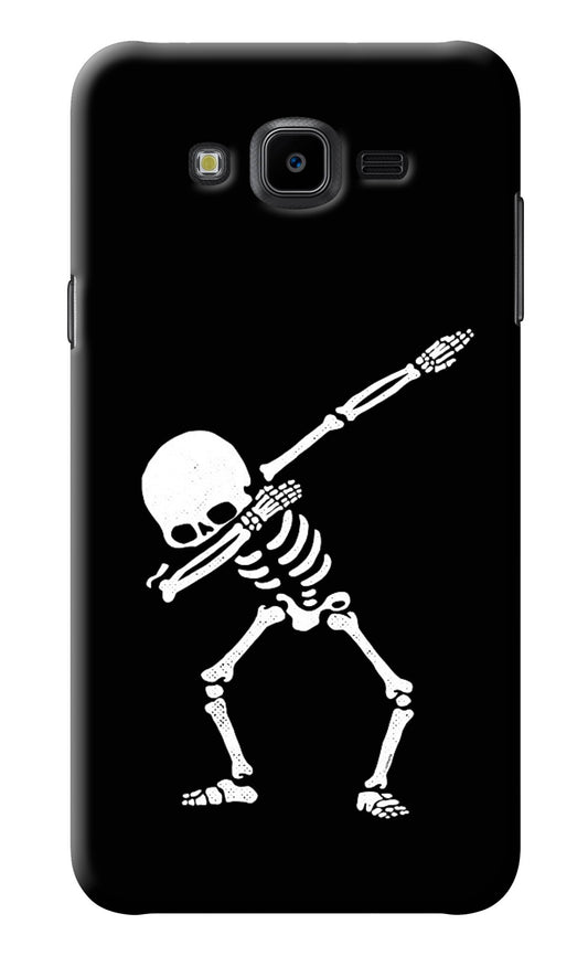 Dabbing Skeleton Art Samsung J7 Nxt Back Cover