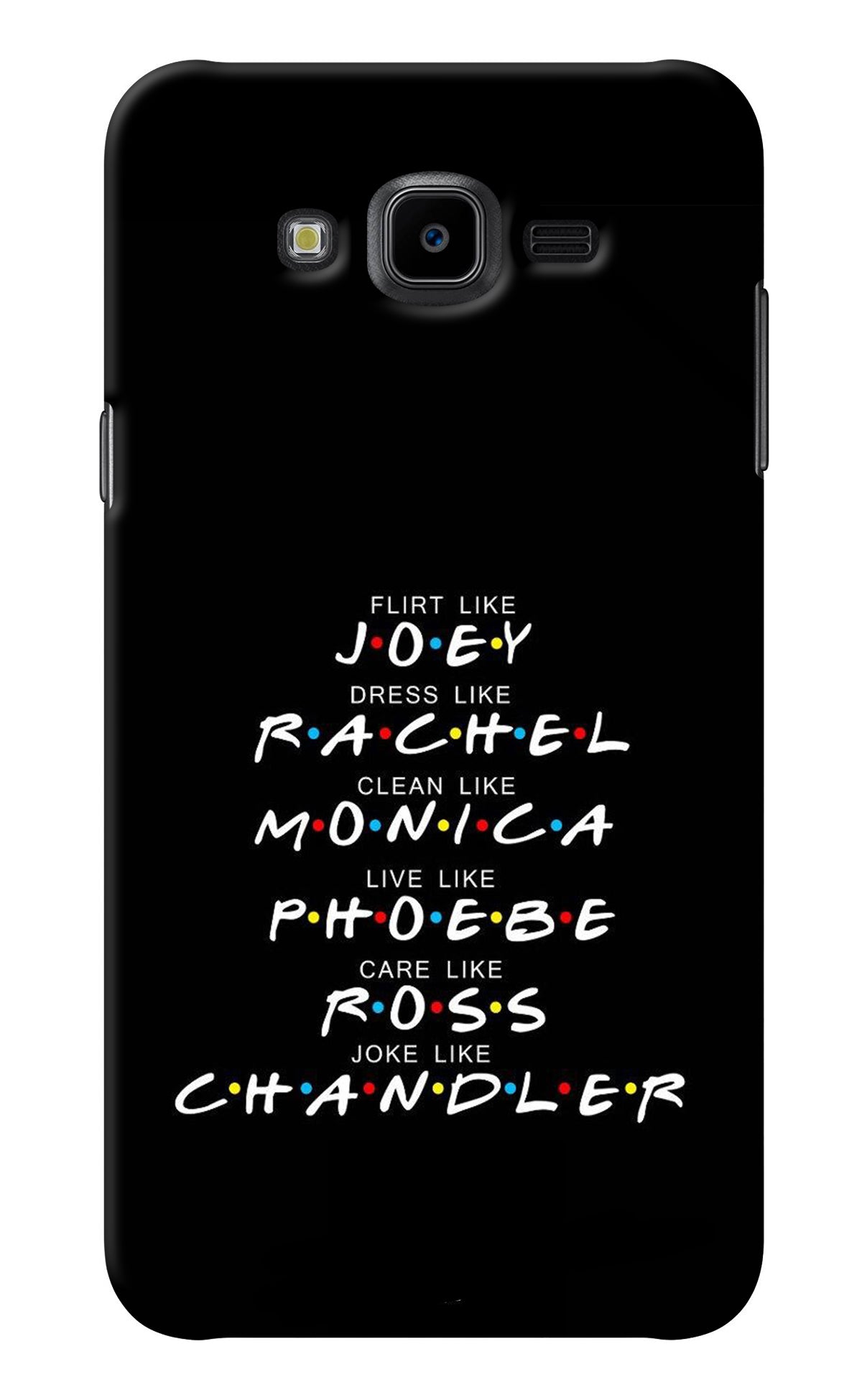 FRIENDS Character Samsung J7 Nxt Back Cover