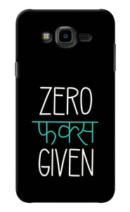 Zero Fucks Given Samsung J7 Nxt Back Cover