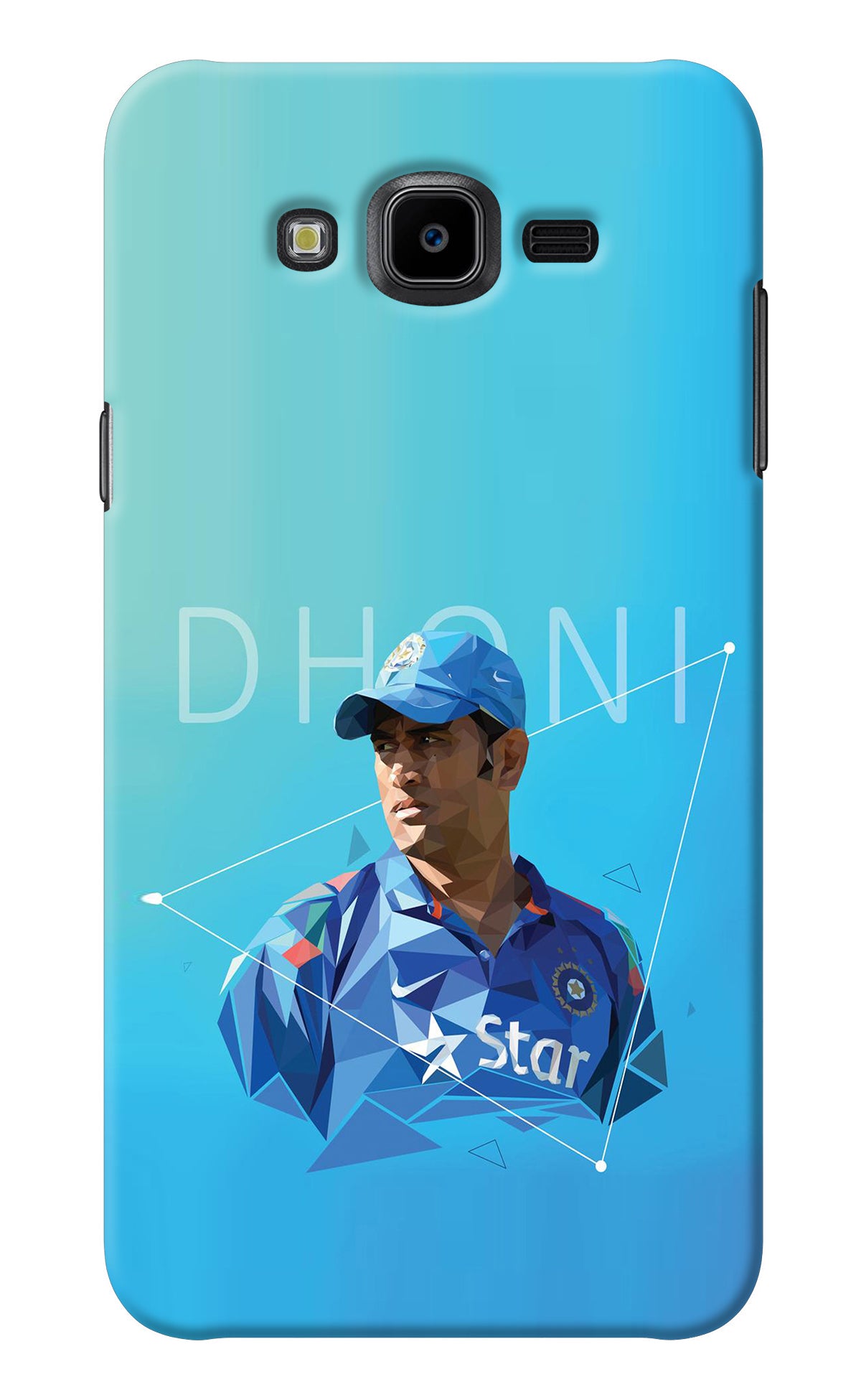 Dhoni Artwork Samsung J7 Nxt Back Cover