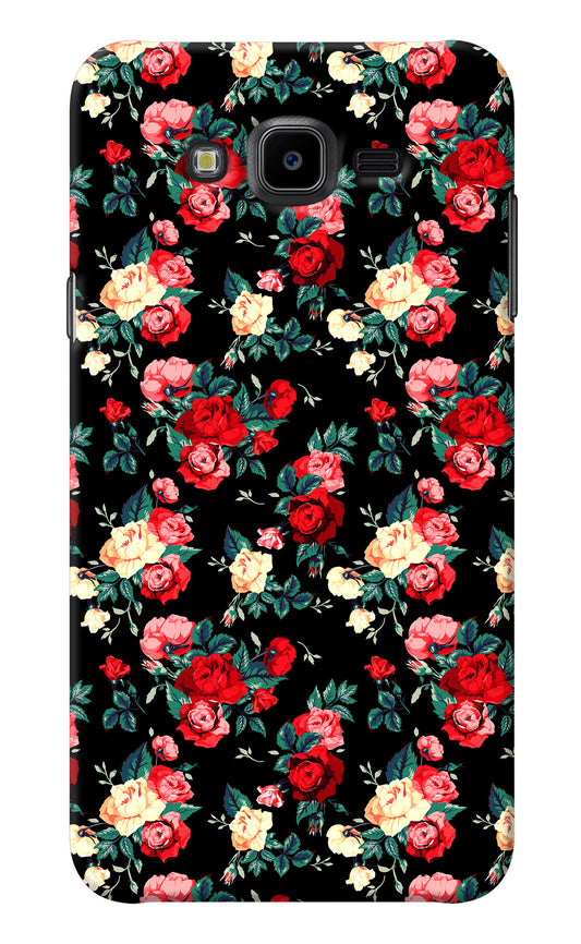 Rose Pattern Samsung J7 Nxt Back Cover